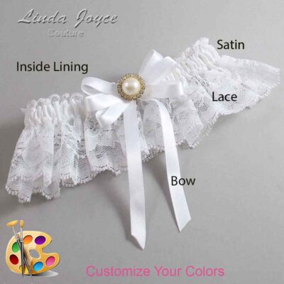 Couture Garters / Custom Wedding Garter / Customizable Wedding Garters / Personalized Wedding Garters / Carol #10-B12-M21 / Wedding Garters / Bridal Garter / Prom Garter / Linda Joyce Couture