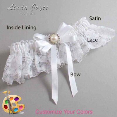 Couture Garters / Custom Wedding Garter / Customizable Wedding Garters / Personalized Wedding Garters / Carol #10-B12-M22 / Wedding Garters / Bridal Garter / Prom Garter / Linda Joyce Couture