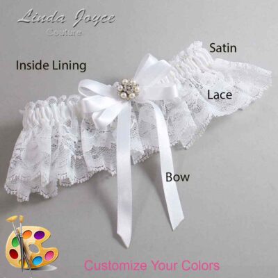 Couture Garters / Custom Wedding Garter / Customizable Wedding Garters / Personalized Wedding Garters / Thelma #10-B12-M23 / Wedding Garters / Bridal Garter / Prom Garter / Linda Joyce Couture