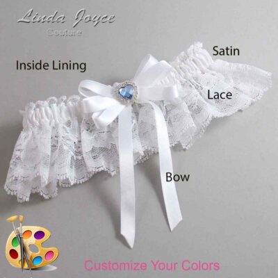 Couture Garters / Custom Wedding Garter / Customizable Wedding Garters / Personalized Wedding Garters / Winnie #10-B12-M25 / Wedding Garters / Bridal Garter / Prom Garter / Linda Joyce Couture