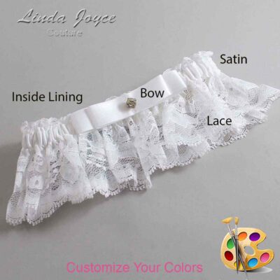 Couture Garters / Custom Wedding Garter / Customizable Wedding Garters / Personalized Wedding Garters / Lana #10-B20-M03 / Wedding Garters / Bridal Garter / Prom Garter / Linda Joyce Couture