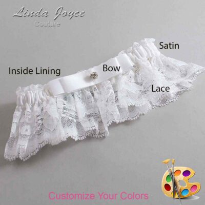 Couture Garters / Custom Wedding Garter / Customizable Wedding Garters / Personalized Wedding Garters / Lana #10-B20-M04 / Wedding Garters / Bridal Garter / Prom Garter / Linda Joyce Couture