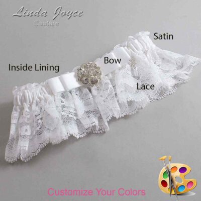 Couture Garters / Custom Wedding Garter / Customizable Wedding Garters / Personalized Wedding Garters / Alexis #10-B20-M11 / Wedding Garters / Bridal Garter / Prom Garter / Linda Joyce Couture