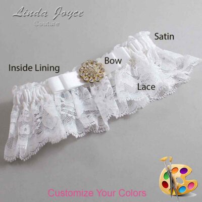 Couture Garters / Custom Wedding Garter / Customizable Wedding Garters / Personalized Wedding Garters / Bella #10-B20-M12 / Wedding Garters / Bridal Garter / Prom Garter / Linda Joyce Couture