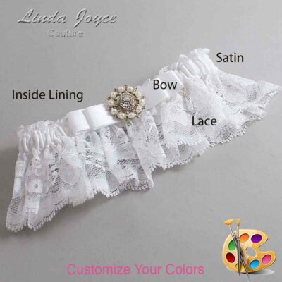 Couture Garters / Custom Wedding Garter / Customizable Wedding Garters / Personalized Wedding Garters / Kelsea #10-B20-M14 / Wedding Garters / Bridal Garter / Prom Garter / Linda Joyce Couture