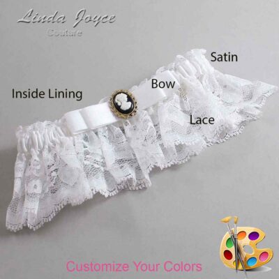 Couture Garters / Custom Wedding Garter / Customizable Wedding Garters / Personalized Wedding Garters / Avery #10-B20-M15 / Wedding Garters / Bridal Garter / Prom Garter / Linda Joyce Couture