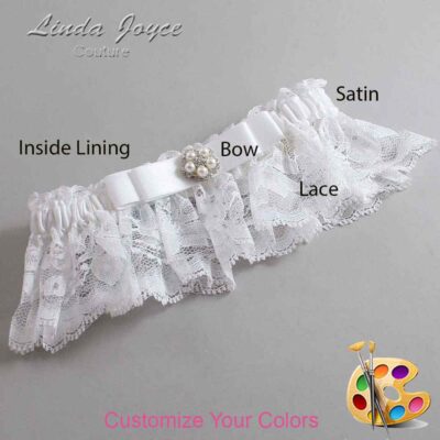 Couture Garters / Custom Wedding Garter / Customizable Wedding Garters / Personalized Wedding Garters / Audrey #10-B20-M20 / Wedding Garters / Bridal Garter / Prom Garter / Linda Joyce Couture