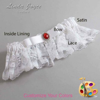 Couture Garters / Custom Wedding Garter / Customizable Wedding Garters / Personalized Wedding Garters / Nadine #10-B20-M26 / Wedding Garters / Bridal Garter / Prom Garter / Linda Joyce Couture