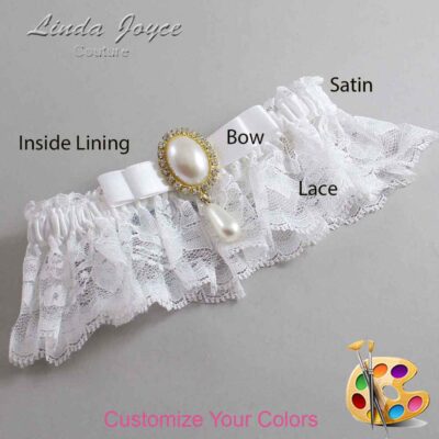 Couture Garters / Custom Wedding Garter / Customizable Wedding Garters / Personalized Wedding Garters / Myra #10-B20-M34 / Wedding Garters / Bridal Garter / Prom Garter / Linda Joyce Couture