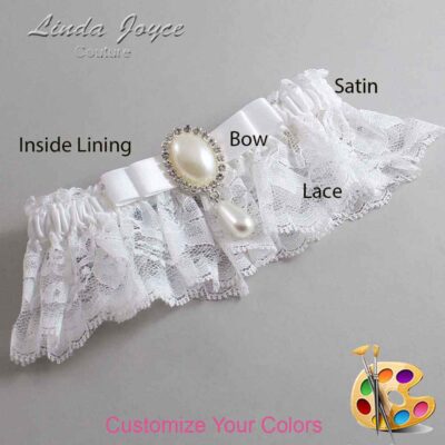 Couture Garters / Custom Wedding Garter / Customizable Wedding Garters / Personalized Wedding Garters / Myra #10-B20-M35 / Wedding Garters / Bridal Garter / Prom Garter / Linda Joyce Couture
