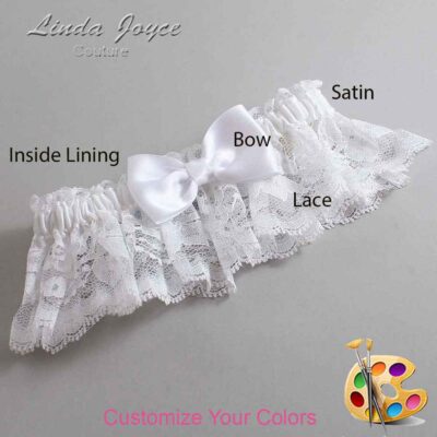 Couture Garters / Custom Wedding Garter / Customizable Wedding Garters / Personalized Wedding Garters / Justine #10-B29-00 / Wedding Garters / Bridal Garter / Prom Garter / Linda Joyce Couture