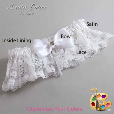 Couture Garters / Custom Wedding Garter / Customizable Wedding Garters / Personalized Wedding Garters / Jodi #10-B29-M03 / Wedding Garters / Bridal Garter / Prom Garter / Linda Joyce Couture