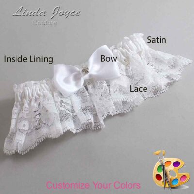 Couture Garters / Custom Wedding Garter / Customizable Wedding Garters / Personalized Wedding Garters / Jodi #10-B29-M04 / Wedding Garters / Bridal Garter / Prom Garter / Linda Joyce Couture