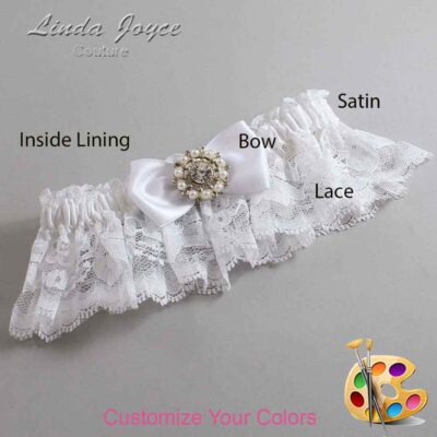 Couture Garters / Custom Wedding Garter / Customizable Wedding Garters / Personalized Wedding Garters / Lollie #10-B31-M14 / Wedding Garters / Bridal Garter / Prom Garter / Linda Joyce Couture