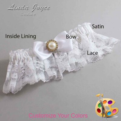 Couture Garters / Custom Wedding Garter / Customizable Wedding Garters / Personalized Wedding Garters / Kendra #10-B31-M21 / Wedding Garters / Bridal Garter / Prom Garter / Linda Joyce Couture