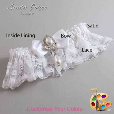 Couture Garters / Custom Wedding Garter / Customizable Wedding Garters / Personalized Wedding Garters / Joan #10-B31-M32 / Wedding Garters / Bridal Garter / Prom Garter / Linda Joyce Couture
