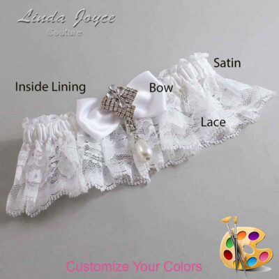 Couture Garters / Custom Wedding Garter / Customizable Wedding Garters / Personalized Wedding Garters / Mavis #10-B31-M33 / Wedding Garters / Bridal Garter / Prom Garter / Linda Joyce Couture