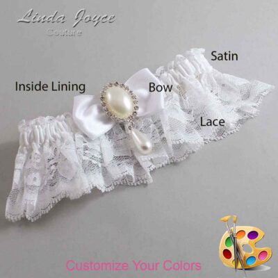 Couture Garters / Custom Wedding Garter / Customizable Wedding Garters / Personalized Wedding Garters / Meghan #10-B31-M35 / Wedding Garters / Bridal Garter / Prom Garter / Linda Joyce Couture