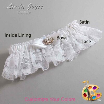 Couture Garters / Custom Wedding Garter / Customizable Wedding Garters / Personalized Wedding Garters / Tonya #10-B41-M16 / Wedding Garters / Bridal Garter / Prom Garter / Linda Joyce Couture
