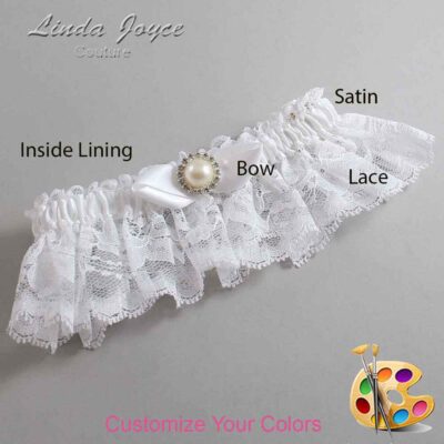 Couture Garters / Custom Wedding Garter / Customizable Wedding Garters / Personalized Wedding Garters / Vickie #10-B41-M22 / Wedding Garters / Bridal Garter / Prom Garter / Linda Joyce Couture