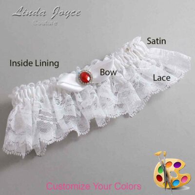 Couture Garters / Custom Wedding Garter / Customizable Wedding Garters / Personalized Wedding Garters / Cindy #10-B41-M26 / Wedding Garters / Bridal Garter / Prom Garter / Linda Joyce Couture