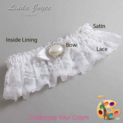 Couture Garters / Custom Wedding Garter / Customizable Wedding Garters / Personalized Wedding Garters / Teresa #10-B41-M30 / Wedding Garters / Bridal Garter / Prom Garter / Linda Joyce Couture