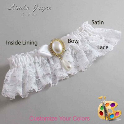 Couture Garters / Custom Wedding Garter / Customizable Wedding Garters / Personalized Wedding Garters / Sybil #10-B41-M34 / Wedding Garters / Bridal Garter / Prom Garter / Linda Joyce Couture