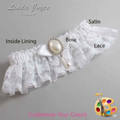 Couture Garters / Custom Wedding Garter / Customizable Wedding Garters / Personalized Wedding Garters / Sybil #10-B41-M35 / Wedding Garters / Bridal Garter / Prom Garter / Linda Joyce Couture