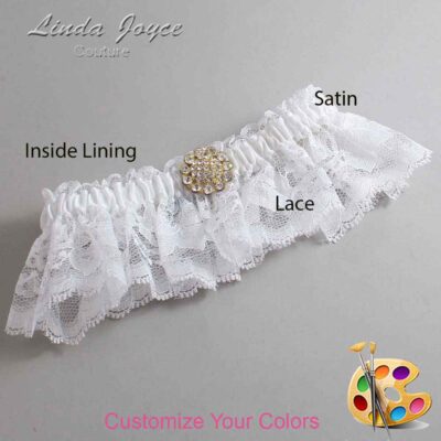 Couture Garters / Custom Wedding Garter / Customizable Wedding Garters / Personalized Wedding Garters / Lynnette #10-M12 / Wedding Garters / Bridal Garter / Prom Garter / Linda Joyce Couture
