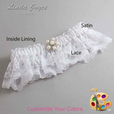 Couture Garters / Custom Wedding Garter / Customizable Wedding Garters / Personalized Wedding Garters / Liza #10-M13 / Wedding Garters / Bridal Garter / Prom Garter / Linda Joyce Couture