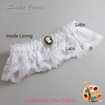 Couture Garters / Custom Wedding Garter / Customizable Wedding Garters / Personalized Wedding Garters / Cally #10-M15 / Wedding Garters / Bridal Garter / Prom Garter / Linda Joyce Couture