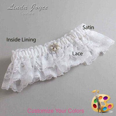 Couture Garters / Custom Wedding Garter / Customizable Wedding Garters / Personalized Wedding Garters / Ella #10-M23 / Wedding Garters / Bridal Garter / Prom Garter / Linda Joyce Couture