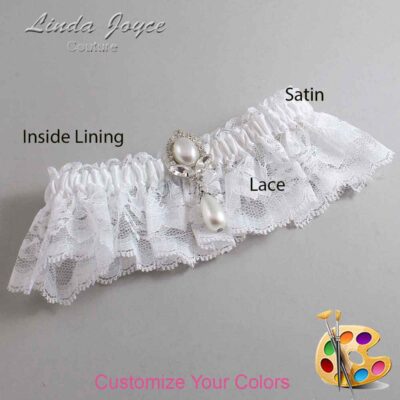 Couture Garters / Custom Wedding Garter / Customizable Wedding Garters / Personalized Wedding Garters / Grace #10-M32 / Wedding Garters / Bridal Garter / Prom Garter / Linda Joyce Couture