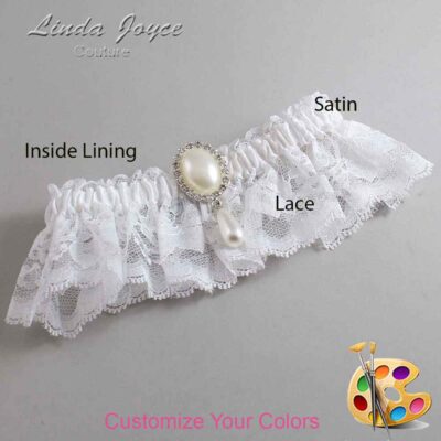 Couture Garters / Custom Wedding Garter / Customizable Wedding Garters / Personalized Wedding Garters / Cora #10-M35 / Wedding Garters / Bridal Garter / Prom Garter / Linda Joyce Couture
