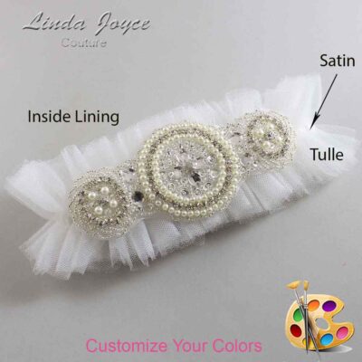 Couture Garters / Custom Wedding Garter / Custom Wedding Garters / Personalized Wedding Garters / Linda #23-A00 / Wedding Garters / Bridal Garter / Prom Garter / Linda Joyce Couture