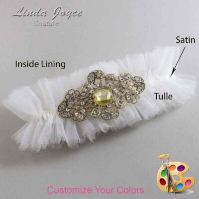 Couture Garters / Custom Wedding Garter / Custom Wedding Garters / Personalized Wedding Garters / Bijou # 23-A01-Antique / Wedding Garters / Bridal Garter / Prom Garter / Linda Joyce Couture