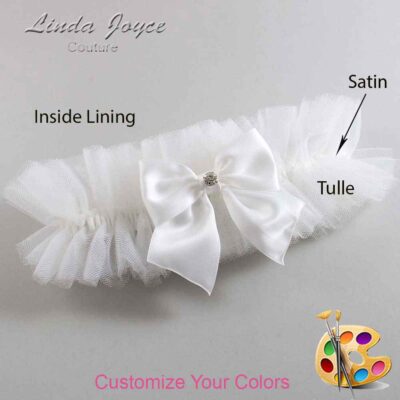 Couture Garters / Custom Wedding Garter / Customizable Wedding Garters / Personalized Wedding Garters / Pamela #23-B01-M03 / Wedding Garters / Bridal Garter / Prom Garter / Linda Joyce Couture