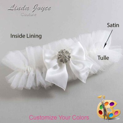 Couture Garters / Custom Wedding Garter / Customizable Wedding Garters / Personalized Wedding Garters / Elizabeth #23-B01-M11 / Wedding Garters / Bridal Garter / Prom Garter / Linda Joyce Couture