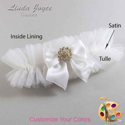Couture Garters / Custom Wedding Garter / Customizable Wedding Garters / Personalized Wedding Garters / Penny #23-B01-M12 / Wedding Garters / Bridal Garter / Prom Garter / Linda Joyce Couture