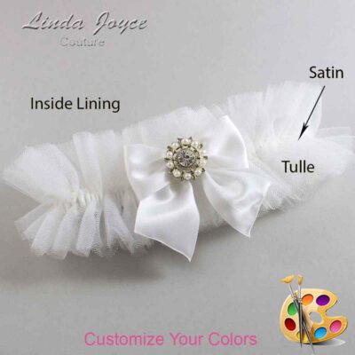 Couture Garters / Custom Wedding Garter / Customizable Wedding Garters / Personalized Wedding Garters / Adelle #23-B01-M14 / Wedding Garters / Bridal Garter / Prom Garter / Linda Joyce Couture