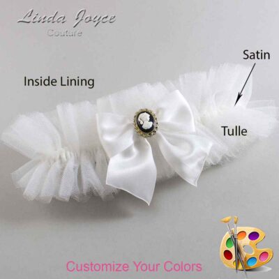 Couture Garters / Custom Wedding Garter / Customizable Wedding Garters / Personalized Wedding Garters / Amy #23-B01-M15 / Wedding Garters / Bridal Garter / Prom Garter / Linda Joyce Couture