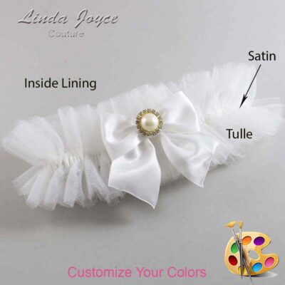 Couture Garters / Custom Wedding Garter / Customizable Wedding Garters / Personalized Wedding Garters / Paige #23-B01-M21 / Wedding Garters / Bridal Garter / Prom Garter / Linda Joyce Couture
