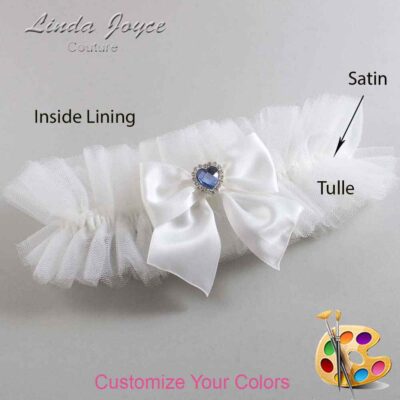 Couture Garters / Custom Wedding Garter / Customizable Wedding Garters / Personalized Wedding Garters / Kittie #23-B01-M25 / Wedding Garters / Bridal Garter / Prom Garter / Linda Joyce Couture