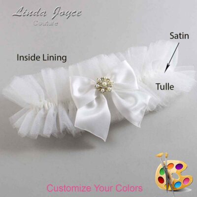 Couture Garters / Custom Wedding Garter / Customizable Wedding Garters / Personalized Wedding Garters / Larissa #23-B01-M27 / Wedding Garters / Bridal Garter / Prom Garter / Linda Joyce Couture