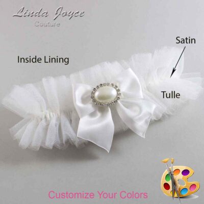 Couture Garters / Custom Wedding Garter / Customizable Wedding Garters / Personalized Wedding Garters / Nicole #23-B01-M30 / Wedding Garters / Bridal Garter / Prom Garter / Linda Joyce Couture