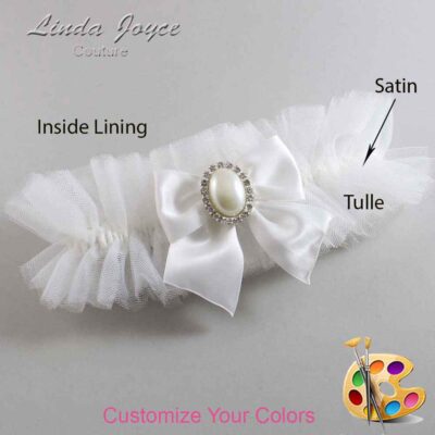 Couture Garters / Custom Wedding Garter / Customizable Wedding Garters / Personalized Wedding Garters / Maggie #23-B01-M31 / Wedding Garters / Bridal Garter / Prom Garter / Linda Joyce Couture