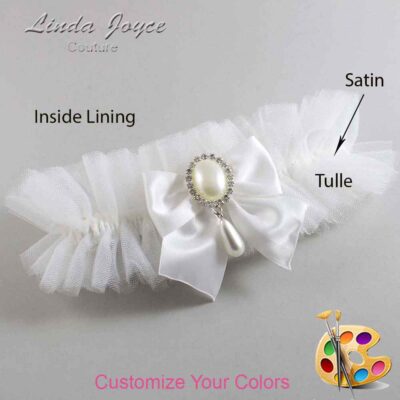 Couture Garters / Custom Wedding Garter / Customizable Wedding Garters / Personalized Wedding Garters / Michaela #23-B01-M35 / Wedding Garters / Bridal Garter / Prom Garter / Linda Joyce Couture