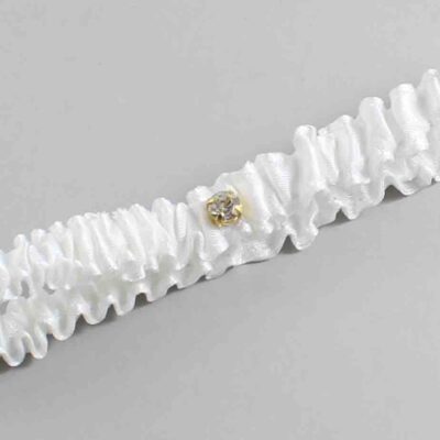 Off White Satin Wedding Garter / Solid White Wedding Garters / Wedding Garter / Custom Wedding Garter / Bridal Garter / Prom Garter / Linda Joyce Couture / Personalized Garter / Personalized Wedding Garter / Personalized Prom Garter