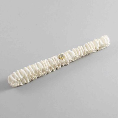 Old Lace Satin Wedding Garter / Solid Ivory Wedding Garters / Wedding Garter / Custom Wedding Garter / Bridal Garter / Prom Garter / Linda Joyce Couture / Personalized Garter / Personalized Wedding Garter / Personalized Prom Garter