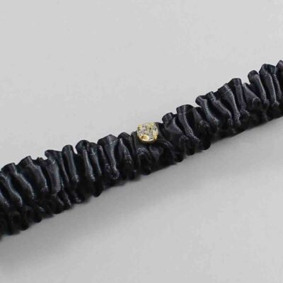 Charcoal Satin Wedding Garter / Solid Gray Wedding Garters / Wedding Garter / Custom Wedding Garter / Bridal Garter / Prom Garter / Linda Joyce Couture / Personalized Garter / Personalized Wedding Garter / Personalized Prom Garter